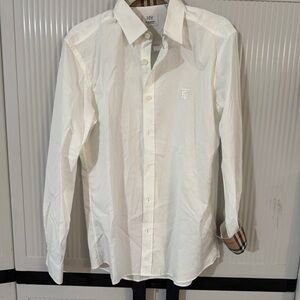 Burberry White Men's Shirt size medium